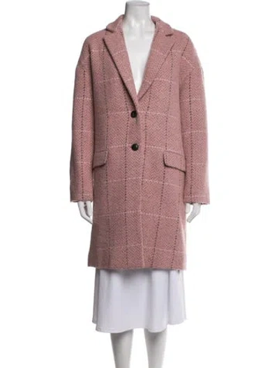Pre-owned Rag & Bone Tweed Pattern Coat W/ Tags In Pink