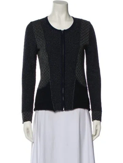 Pre-owned Rag & Bone Tweed Pattern Evening Jacket In Black