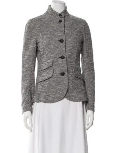 Pre-owned Rag & Bone Tweed Pattern Evening Jacket In Black