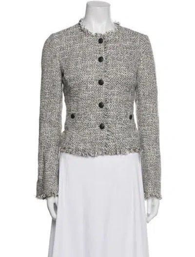 Pre-owned Rag & Bone Tweed Pattern Evening Jacket In Blue