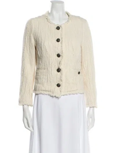 Pre-owned Rag & Bone Tweed Pattern Evening Jacket In Blue