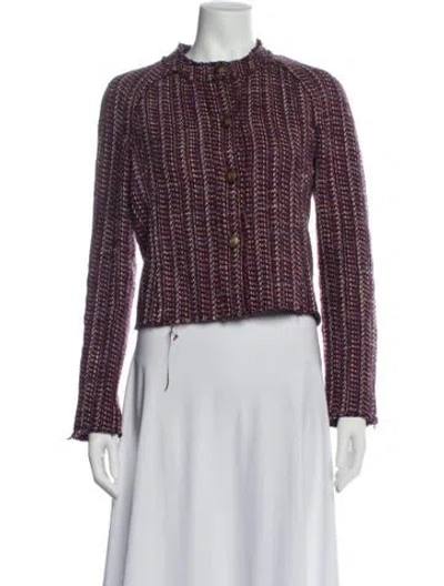 Pre-owned Rag & Bone Tweed Pattern Evening Jacket In Multi