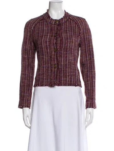 Pre-owned Rag & Bone Tweed Pattern Evening Jacket In Multi