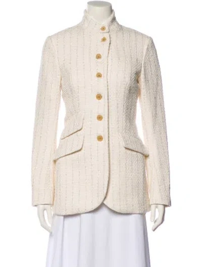 Pre-owned Rag & Bone Tweed Pattern Evening Jacket In Neutral