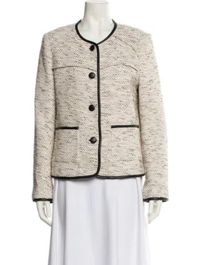 Pre-owned Rag & Bone Tweed Pattern Evening Jacket In Neutral