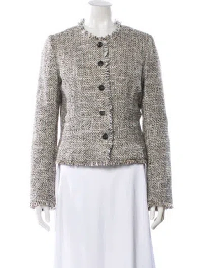 Pre-owned Rag & Bone Tweed Pattern Evening Jacket In Neutral