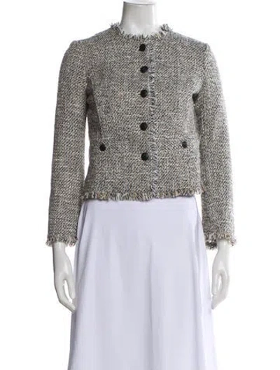 Pre-owned Rag & Bone Tweed Pattern Evening Jacket In Neutral