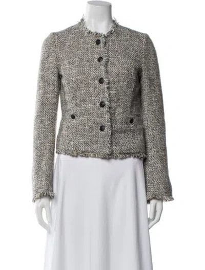 Pre-owned Rag & Bone Tweed Pattern Evening Jacket In Neutral