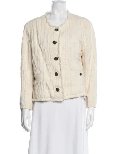 Pre-owned Rag & Bone Tweed Pattern Evening Jacket In Neutral