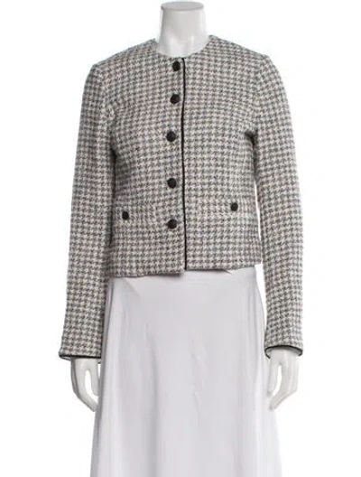 Pre-owned Rag & Bone Tweed Pattern Evening Jacket W/ Tags In White