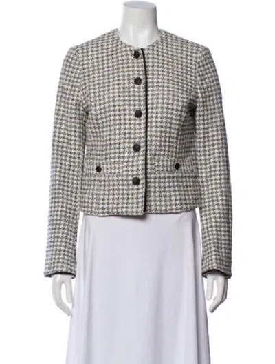 Pre-owned Rag & Bone Tweed Pattern Evening Jacket W/ Tags In White
