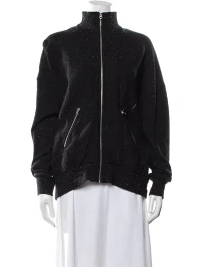 Pre-owned Rag & Bone Tweed Pattern Jacket In Black