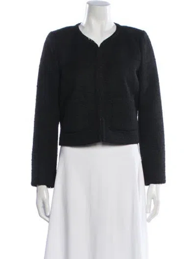 Pre-owned Rag & Bone Tweed Pattern Jacket In Black