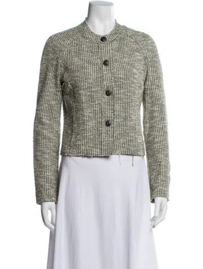 Pre-owned Rag & Bone Tweed Pattern Jacket In Black