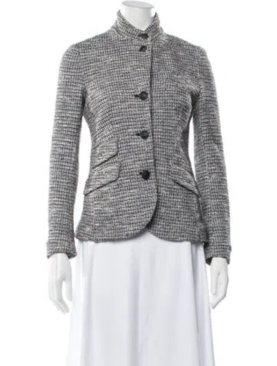 Pre-owned Rag & Bone Tweed Pattern Jacket In Black