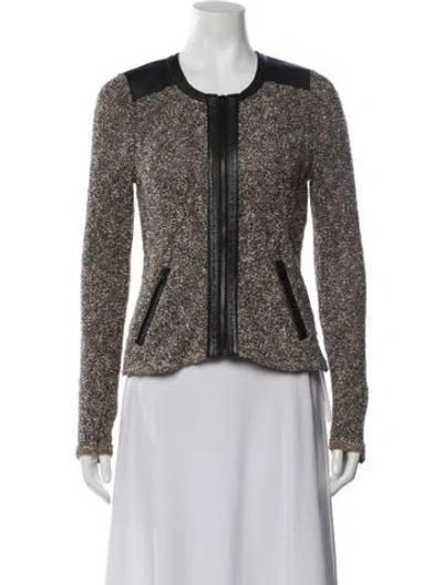 Pre-owned Rag & Bone Tweed Pattern Jacket In Black/neutrals