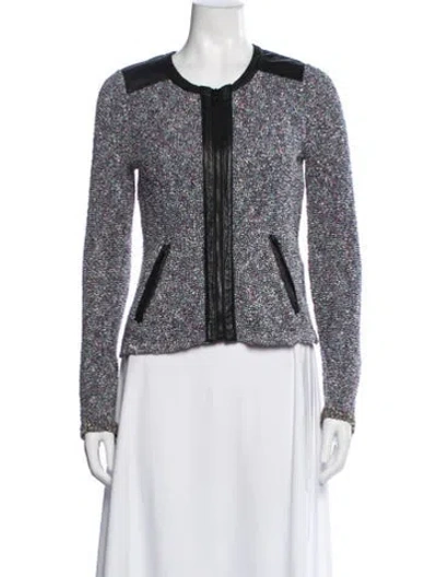 Pre-owned Rag & Bone Tweed Pattern Jacket In Blue