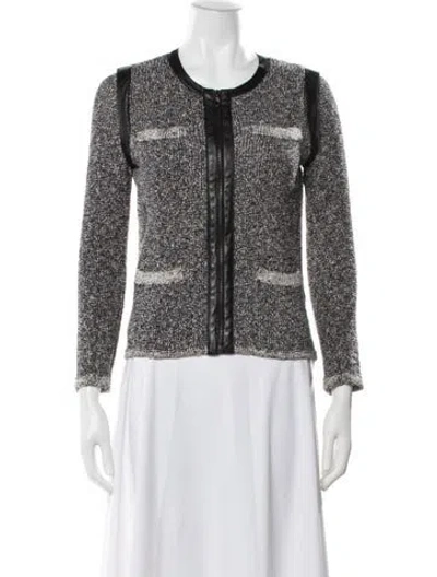 Pre-owned Rag & Bone Tweed Pattern Jacket In Blue