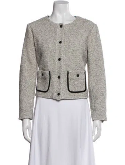 Pre-owned Rag & Bone Tweed Pattern Jacket In Blue