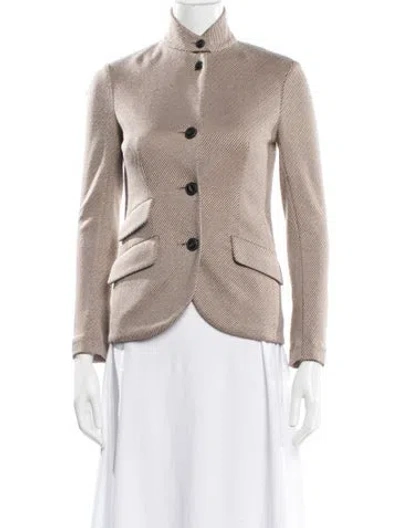 Pre-owned Rag & Bone Tweed Pattern Jacket In Brown