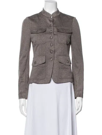 Pre-owned Rag & Bone Tweed Pattern Jacket In Brown