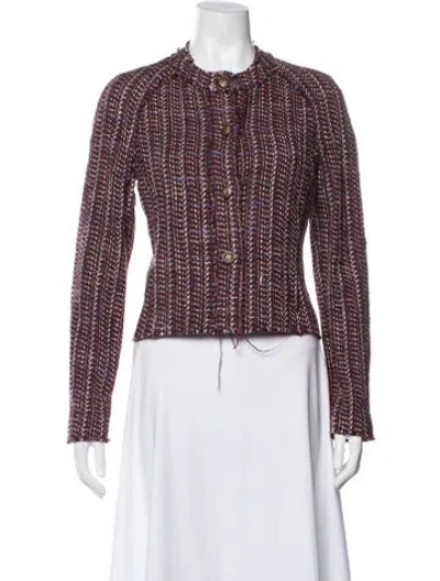 Pre-owned Rag & Bone Tweed Pattern Jacket In Multi