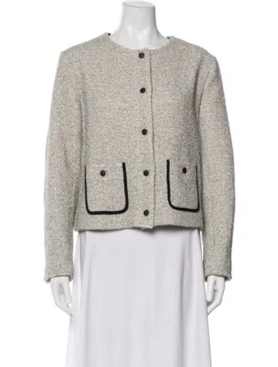 Pre-owned Rag & Bone Tweed Pattern Jacket In Neutral