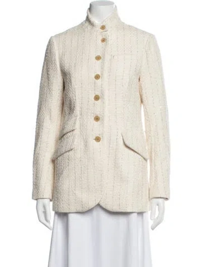 Pre-owned Rag & Bone Tweed Pattern Jacket In Neutral