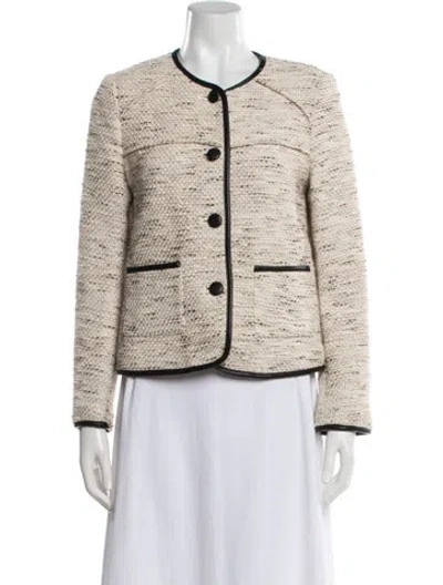 Pre-owned Rag & Bone Tweed Pattern Jacket In Neutral