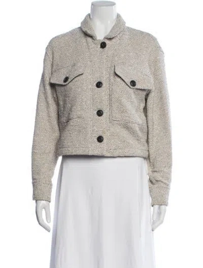 Pre-owned Rag & Bone Tweed Pattern Jacket In Neutral