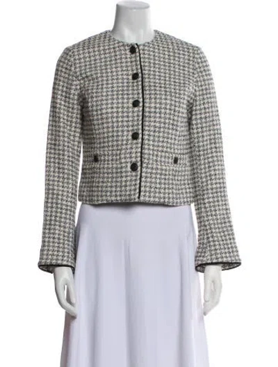 Pre-owned Rag & Bone Tweed Pattern Jacket W/ Tags In Green