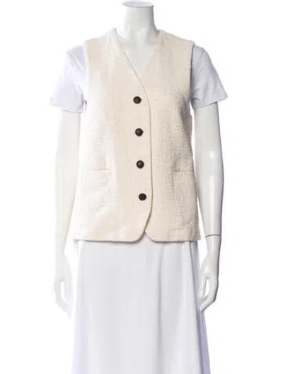 Pre-owned Rag & Bone Tweed Pattern Vest In Neutral