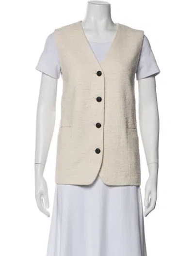 Pre-owned Rag & Bone Tweed Pattern Vest In Neutral