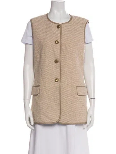 Pre-owned Rag & Bone Tweed Pattern Vest W/ Tags In Neutral