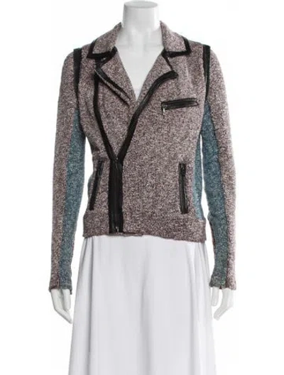 Pre-owned Rag & Bone Tweed Tweed Pattern Jacket In Black