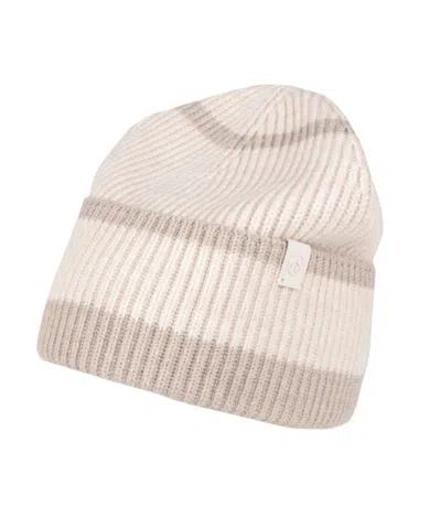 Rag & Bone Two-color Knitted Cap In Pink