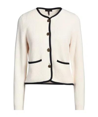 Rag & Bone Twotone Knit Coat In White