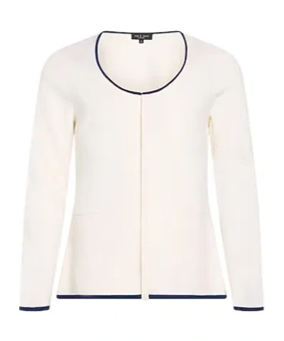 Rag & Bone Twotone Knit Sweater In White