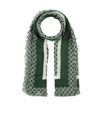 Rag & Bone Two-tone Sheer Scarf In Green