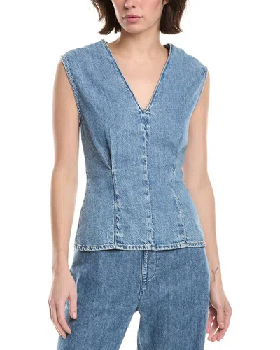 Rag & Bone Ultra Featherweight Ava Top In Blue