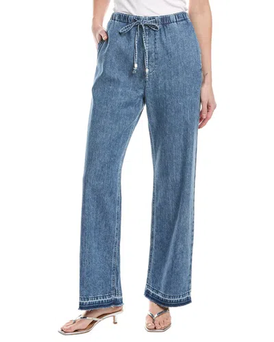 Rag & Bone Ultra Featherweight Delmar Wide Leg Jean In Blue