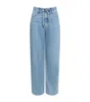 Rag & Bone Womens Tildn Phoebe Ultra Featherweight Wide-leg Mid-rise Cotton-blend Jeans In Animal Print