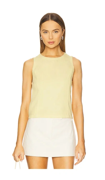 Rag & Bone Ultra Featherweight Myla Top In Yellow