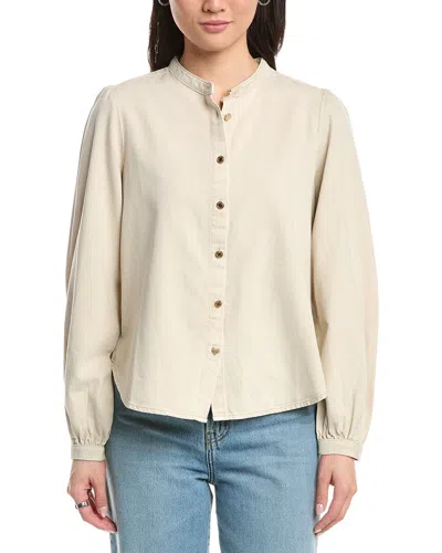 Rag & Bone Ultra Featherweight Sandra Blouse In Neutral