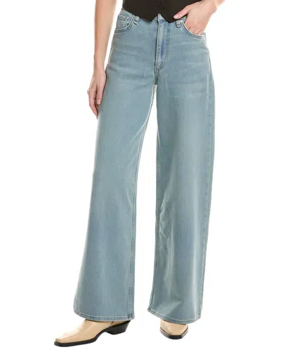 RAG & BONE ULTRA STRETCH SERENA HIGH-RISE LIGHT WASH WIDE LEG JEAN
