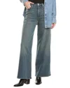 Rag & Bone Ultra Stretch Serena High-rise Medium Wash Wide Leg Jean In Blue