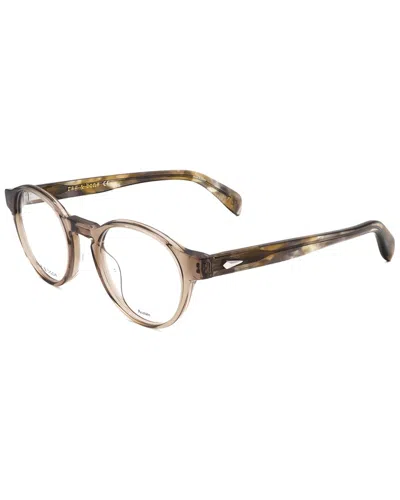 Rag & Bone Unisex 48mm Optical Frames In Brown