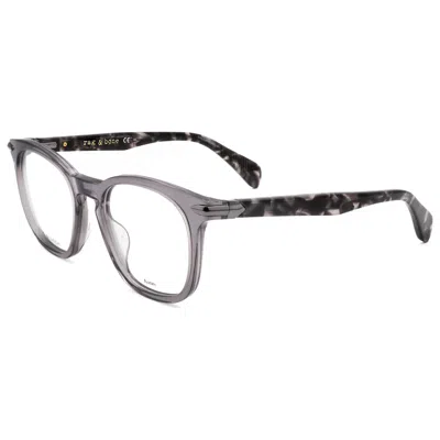 Rag & Bone Unisex 50mm Grey Havana Opticals In Gray