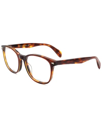Rag & Bone Unisex 51mm Optical Frames In Brown