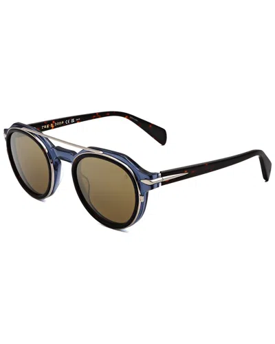 Rag & Bone Unisex 51mm Sunglasses In Black